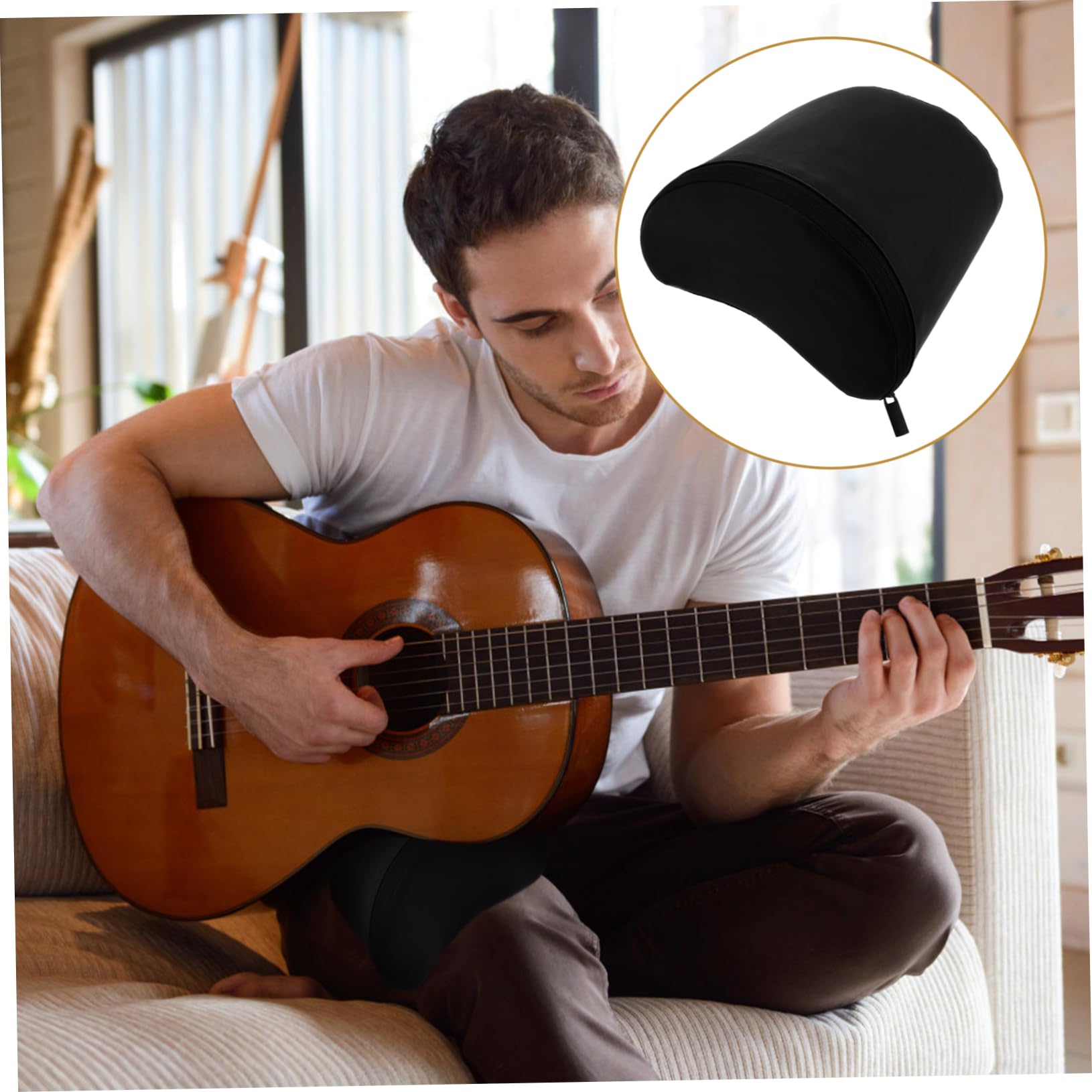 Coussin de Soutien Guitare Fa-60s Réglable, Aide à Posture