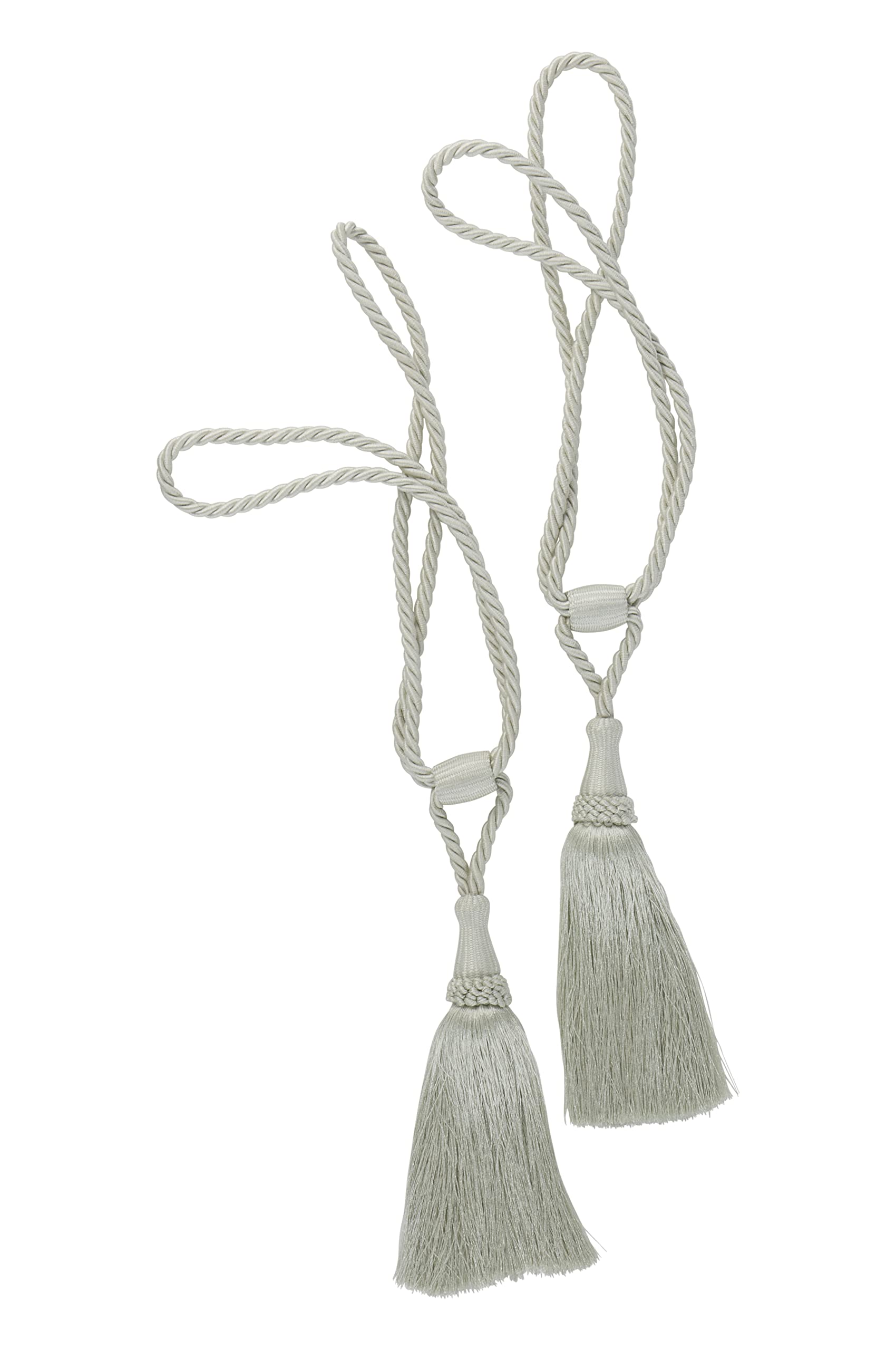 JotexJuna Tiebacks with Tassel Pack of 2 Grey