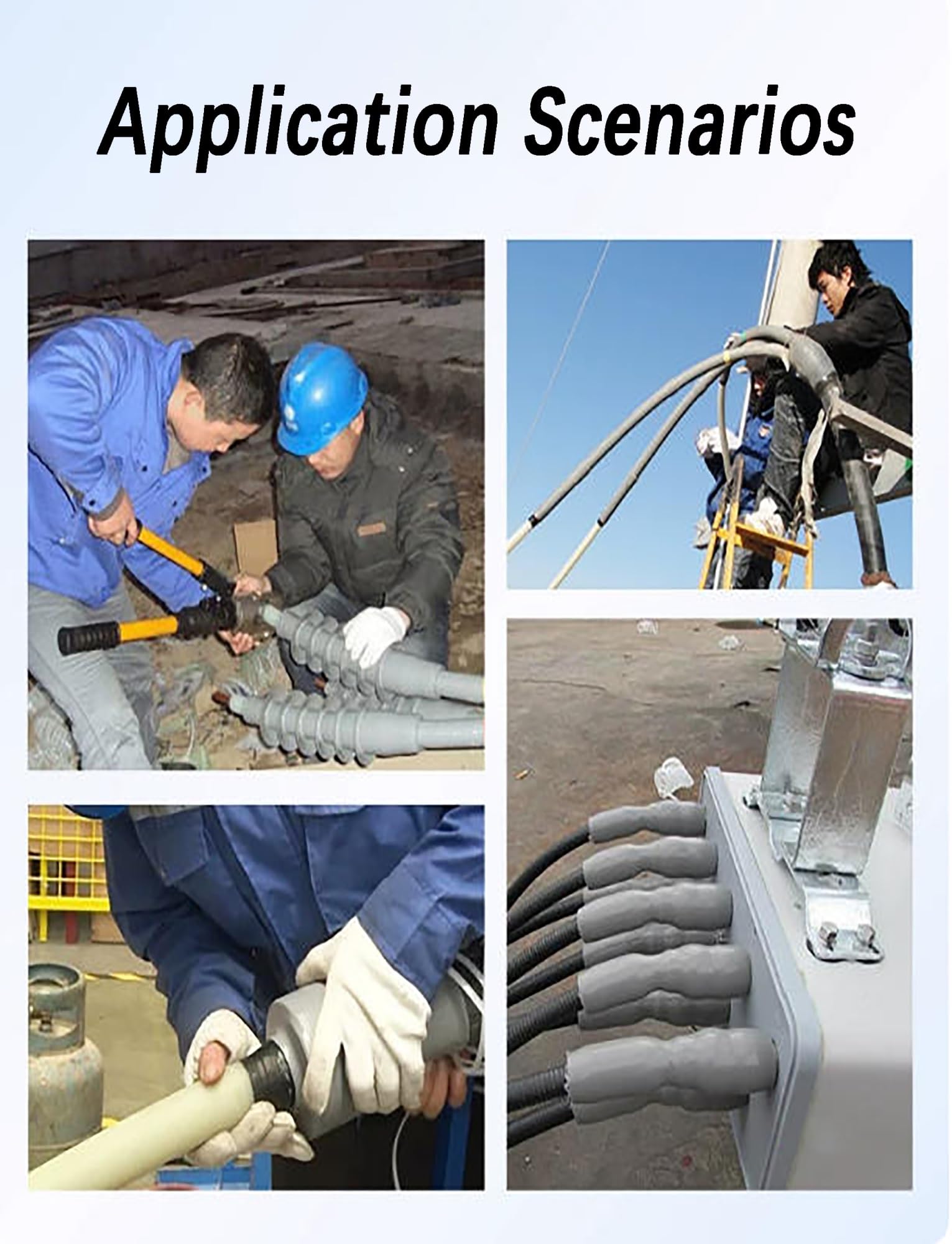 Gaine thermorétractable à froid 1 kV-35 kV, pour protection d'épissure de terminaison de câble