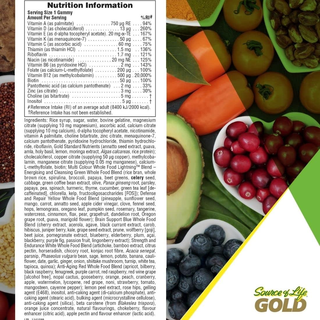 NaturesPlus Source of Life Gold Adult Gummies Complete Multivitamin