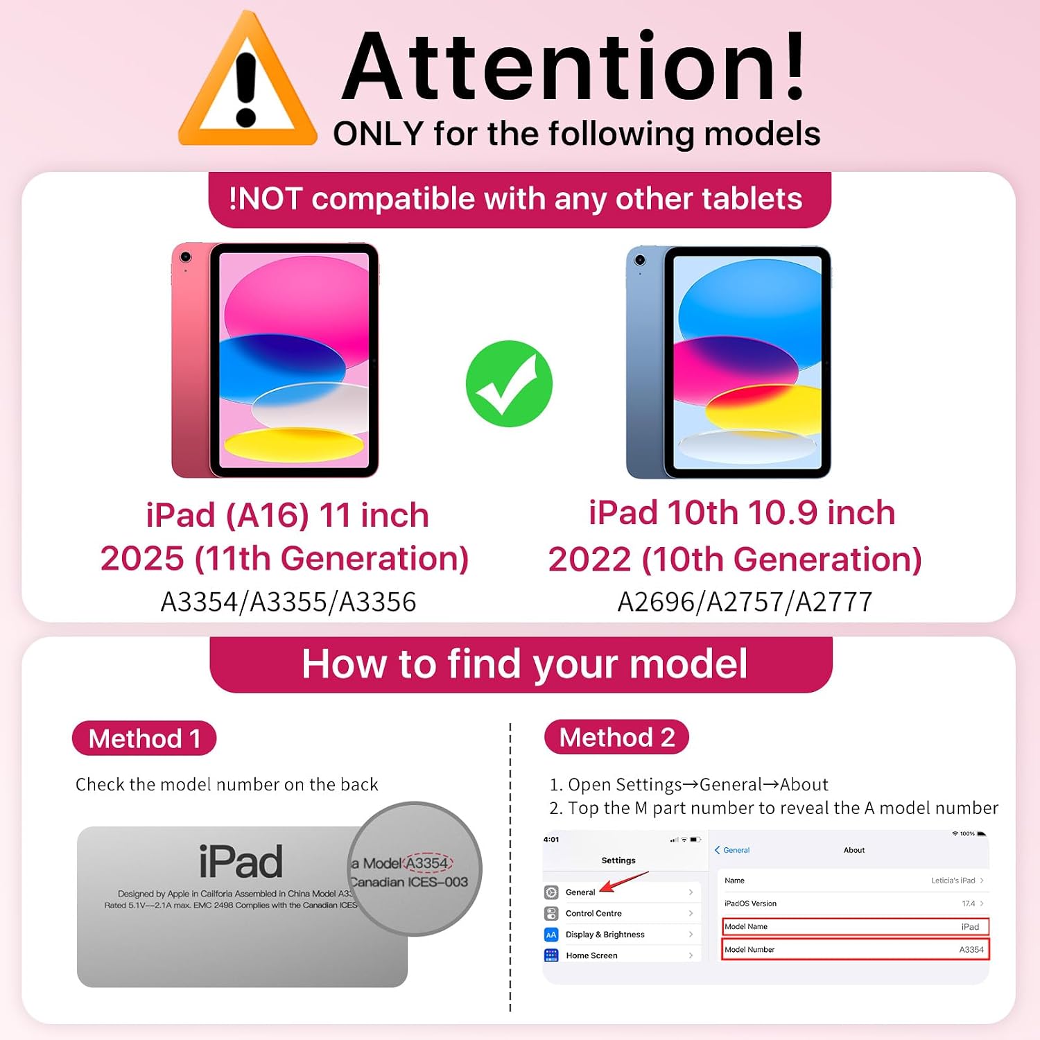 MoKo Cute Case for iPad A16 11th/10th Generation with Pencil Holder image 2