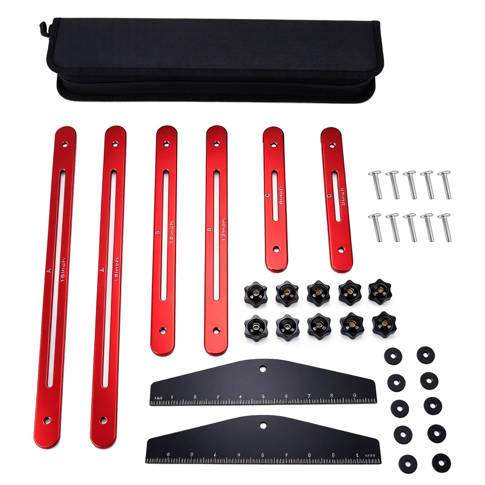 Stair Tread Gauge Template Tool 11-60 Inch(27.94-152.4CM) Adjustable Length