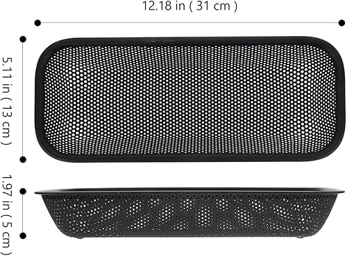 Miniatura 6 de Luxshiny Cesta de drenaje de acero inoxidable Estante de secado para platos Estante de secado de platos Cesta de metal Contenedor de acero