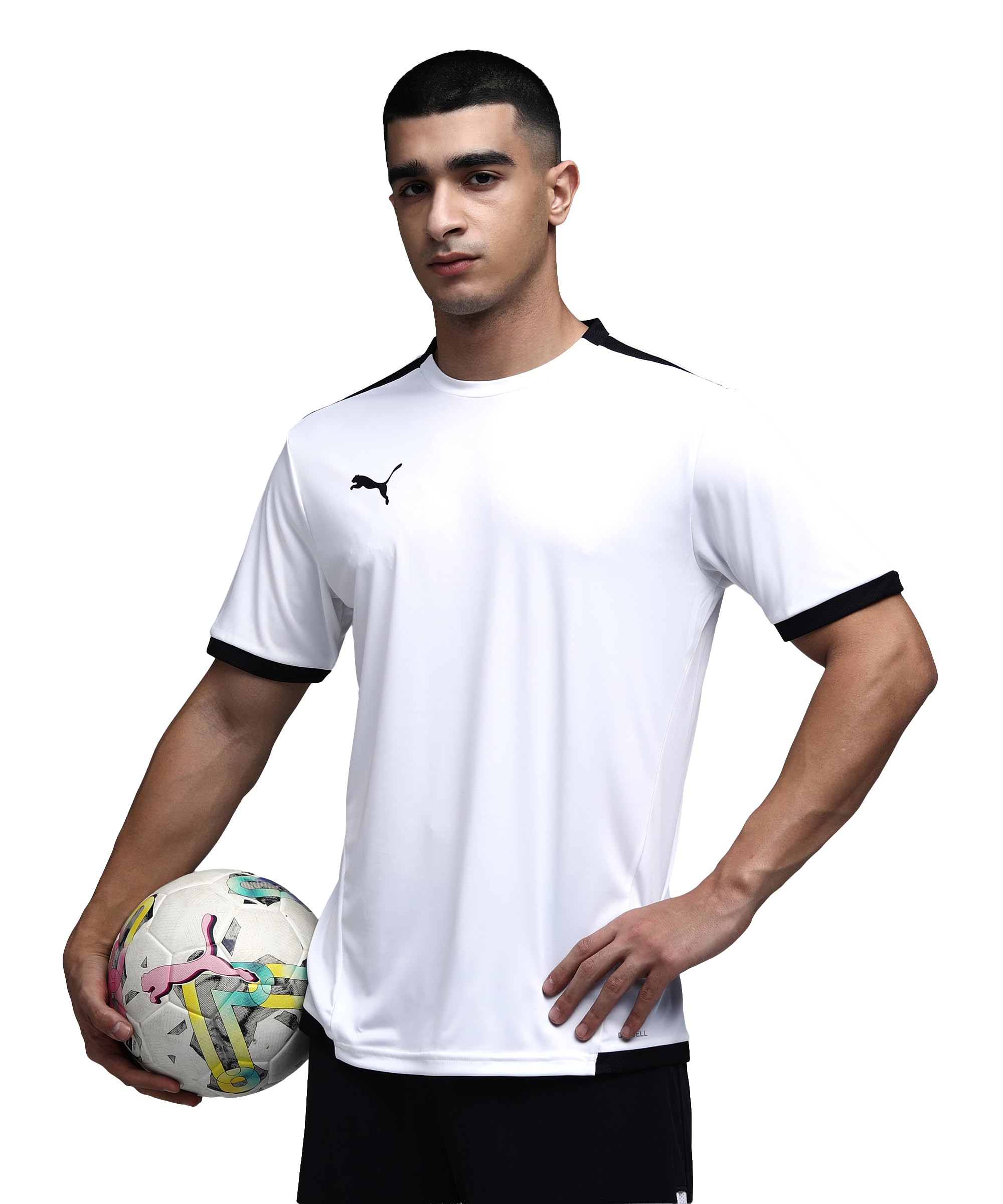 Puma Men's White Teamliga Jersey in Size L, Sports Direct
