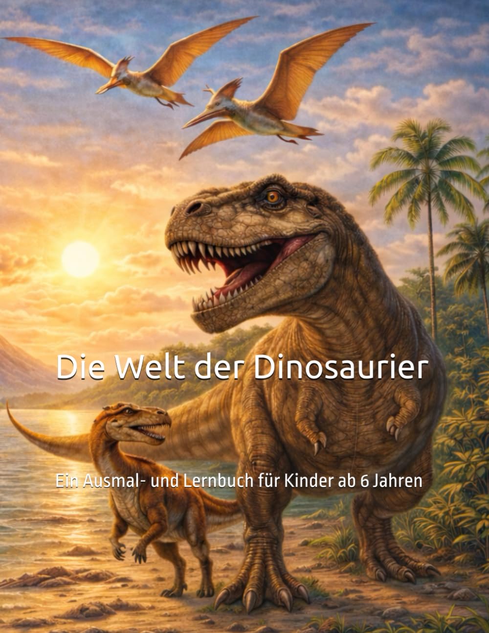 Die Welt der Dinosaurier: Ein Ausmal- und Lernbuch für Kinder ab 6 Jahren