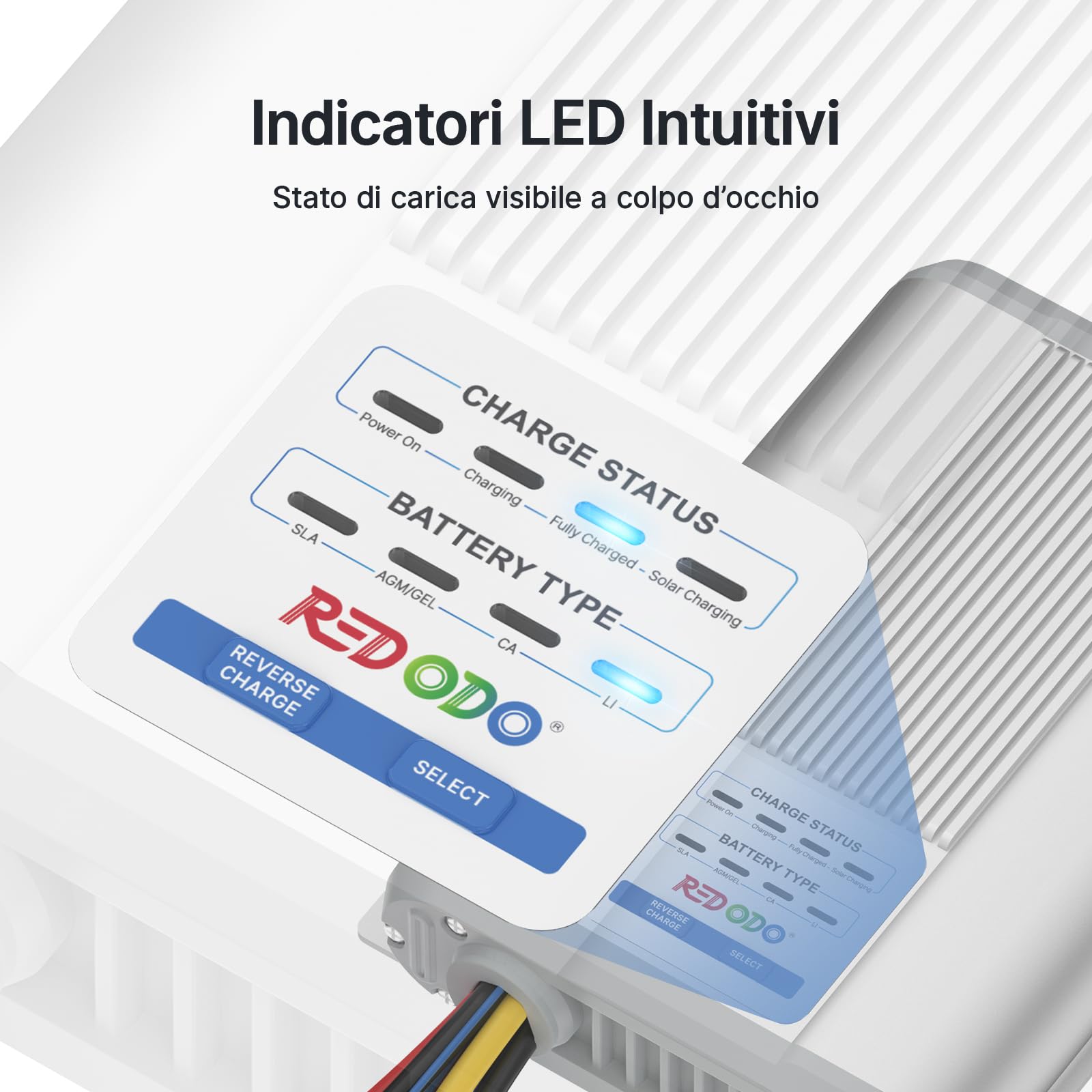 Redodo Caricabatterie DC DC 12V 40A con MPPT Integrato, Booster di Carica 12V LiFePO4 per Camper e Seconda Batteria, Compatibile con Alternatore Smart, AGM, Gel, Piombo