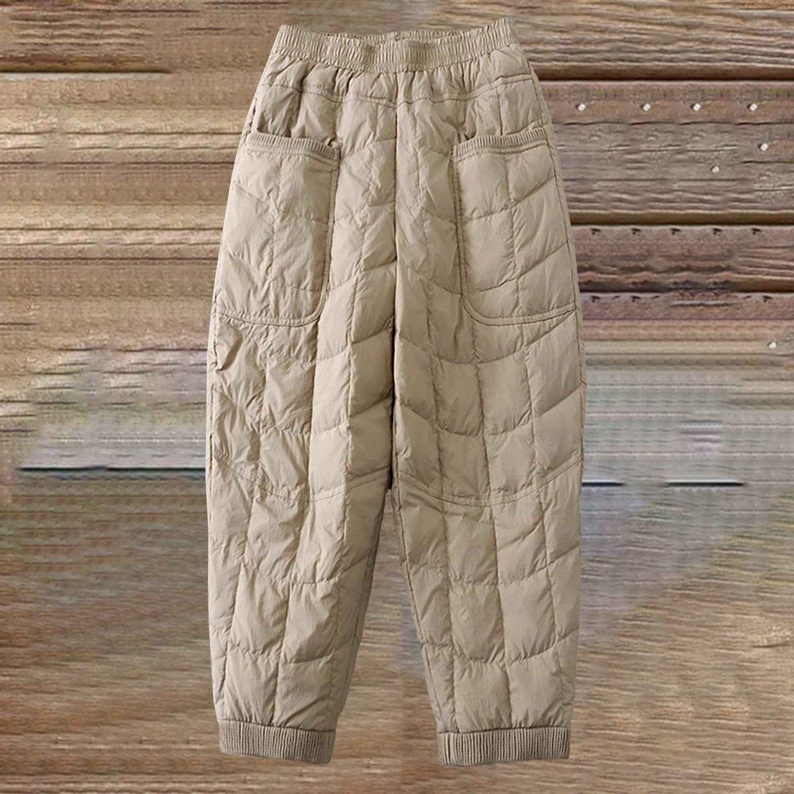 Thermohose Damen Winter Gefüttert, Winterhose Warme Verdickte Stepphose