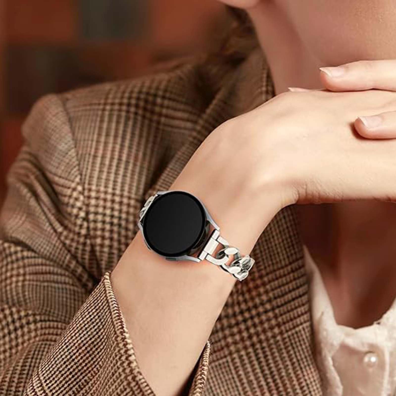 LXURY Cinturino in metallo per Huawei Watch Fit 3, cinturino da donna in acciaio inox, regolabile, elegante, per Huawei Watch Fit 3, cinturino di ricambio compatibile con Huawei Watch Fit 3, cinturino