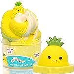 Original Squishmallows Maui Premium Cloud Slime - Limited Release, Pineapple Scent, 8 oz. Jar