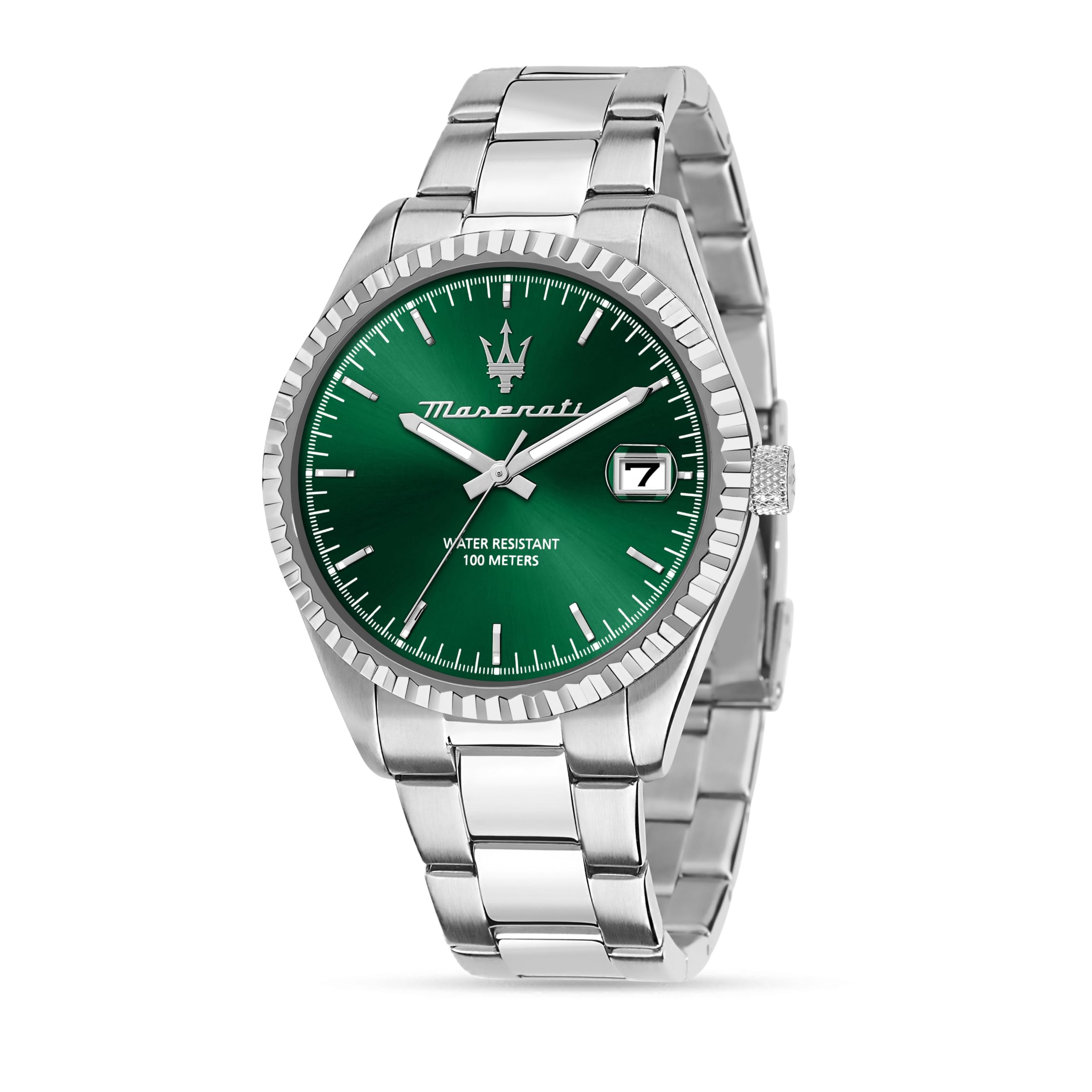 MASERATI Orologio Uomo, Tempo, Data, Analogico, 43mm, Collezione COMPETIZIONE, Regalo Fidanzato, Marito, Uomo