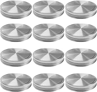 Stainless Steel Wide Mouth Jar Lids with Silicone O-Ring Seals