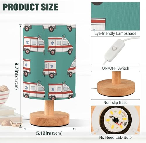 Miniatura 3 de Lámparas de mesa pequeñas lámparas de mesa ambulancia de moda lámpara de coches para escritorio baño