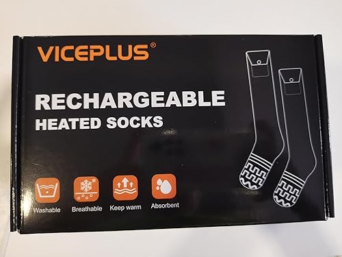 Miniatura 2 de VICEPLUS Heated Socks for Men Electric Women Electric Socks for Men Rechargeable 5000mAh*2 Batteries Warm Socks APP Control Thermal Socks Washable