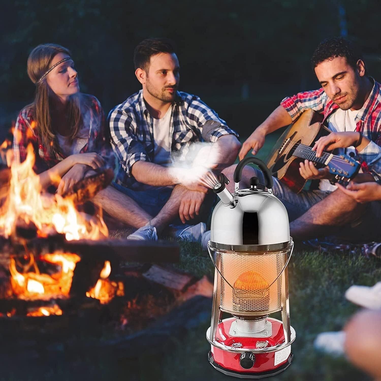 Kerosene Heaters For Indoor Use With Stove Bag, Convection Radiant Heaters For Outdoor Camping Hiking Ice Fishing Tent