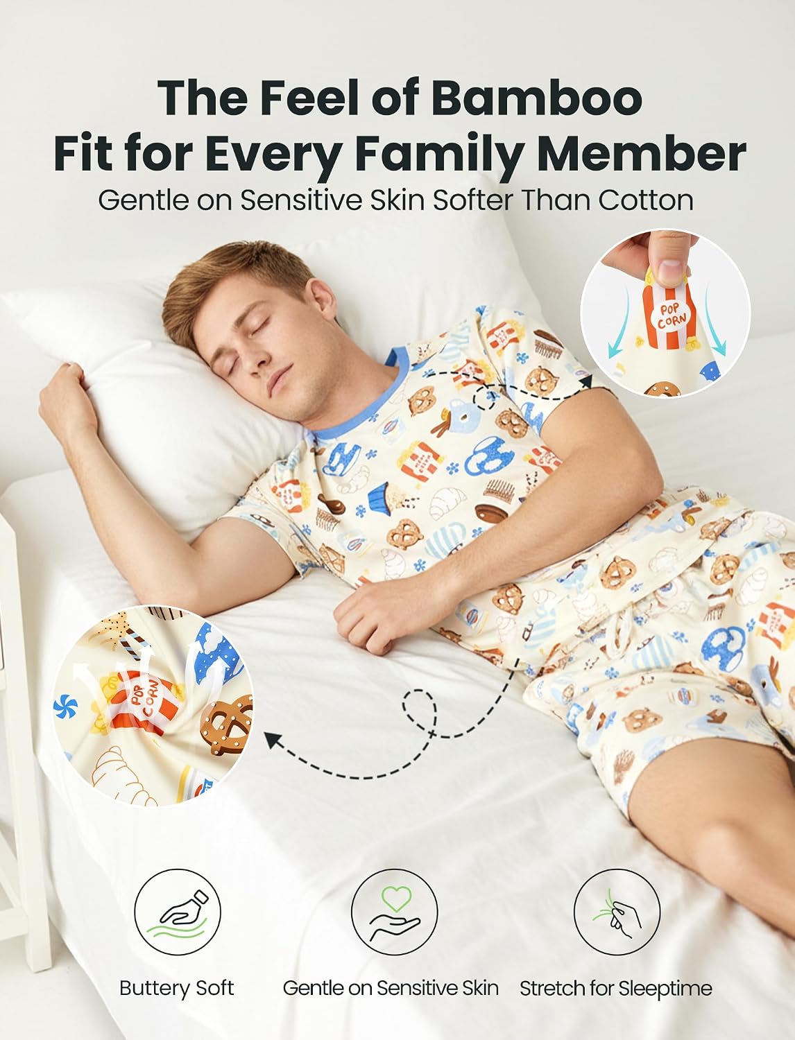 PATPAT Family Pajamas Matching Sets Bamboo Viscose Pajama