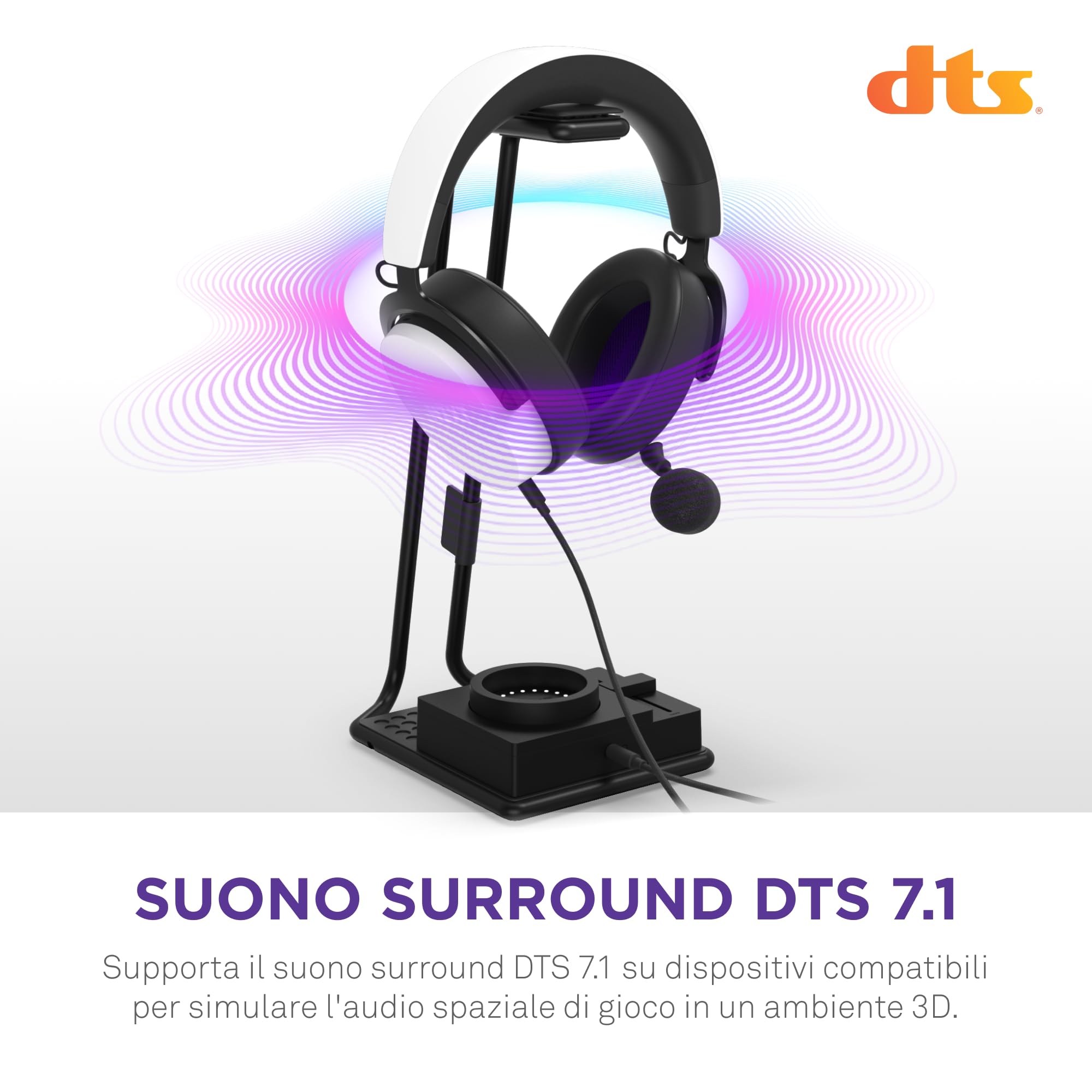 NZXT Relay SwitchMix supporto per cuffie da gioco per PC e mixer audio - AP-USMSM-B1 - Passaggio senza interruzioni tra l'audio delle cuffie e degli altoparlanti - Mixer di qualità da studio - Nero