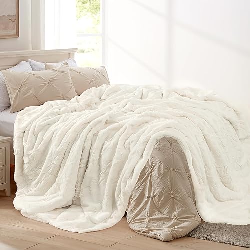 Miniatura 5 de TOONOW - Manta grande de pelo sintético de tamaño individual, de doble cara, suave, esponjosa, mullida y afelpada, para cama, sofá (color blanco