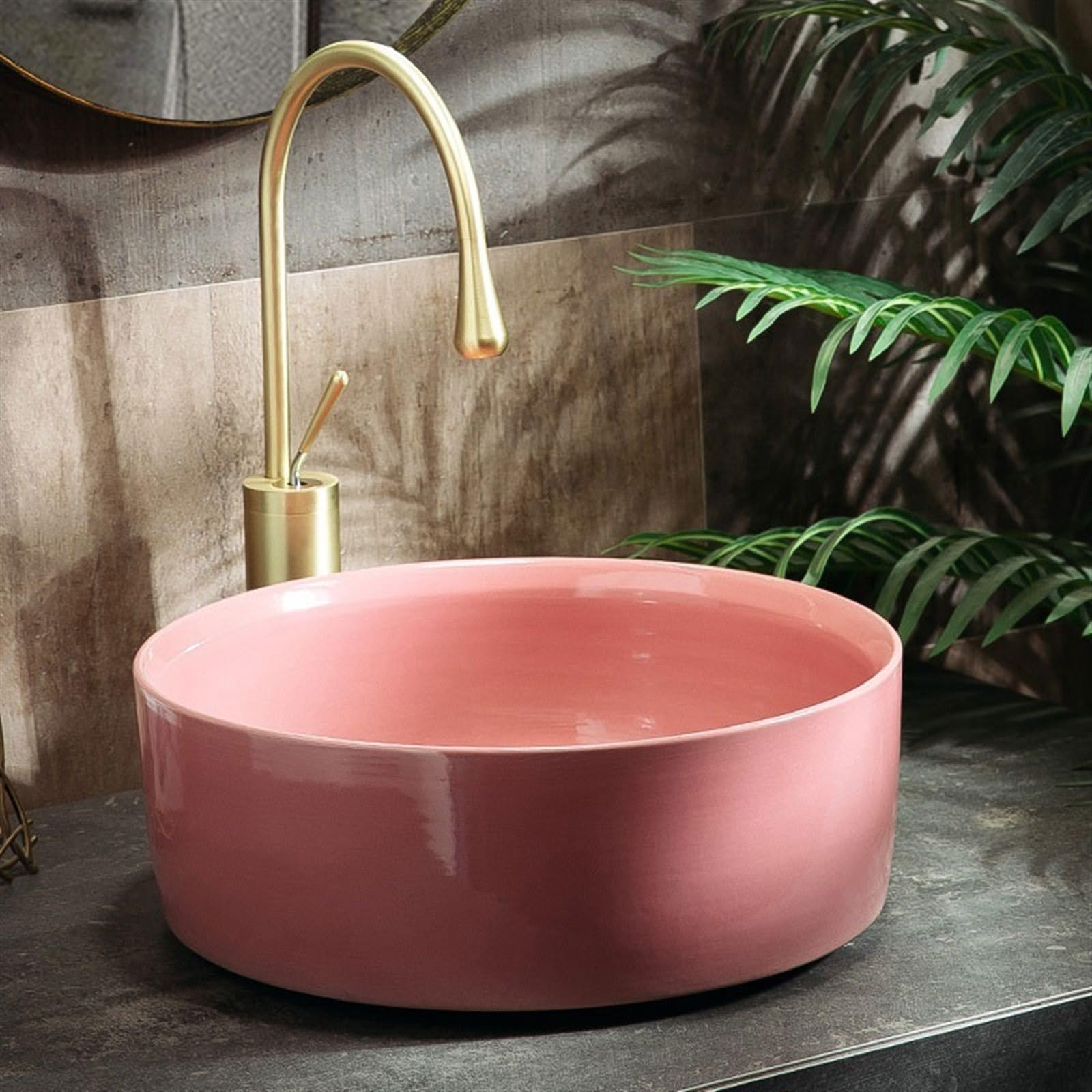 Umywalka nablatowa, umywalka nablatowa ceramiczna, umywalka Golden Sink, umywalki łazienkowe nablatowe, hotelowa umywalka ceramiczna artystyczna, umywalka nablatowa, mała ceramiczna umywalka, umy