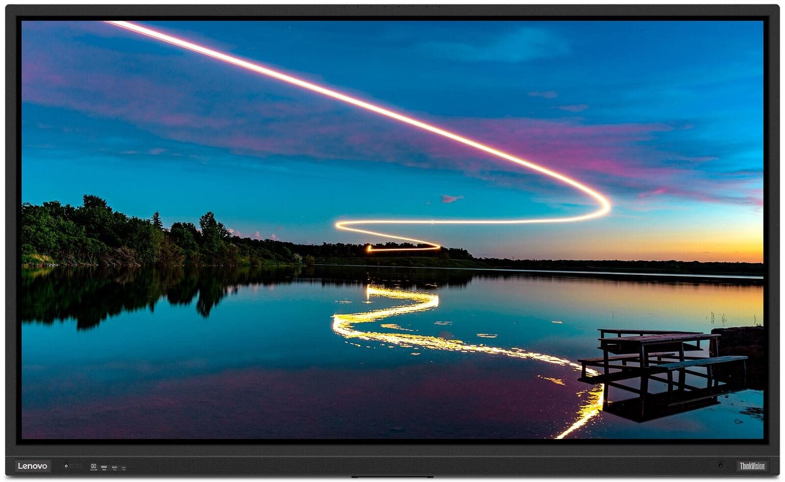 Lenovo ThinkVision T86 - LED monitor - 86" - stationary - touchscreen - 3840 x 2160 4K @ 60 Hz - 400 cd/m - 4000:1 - HD