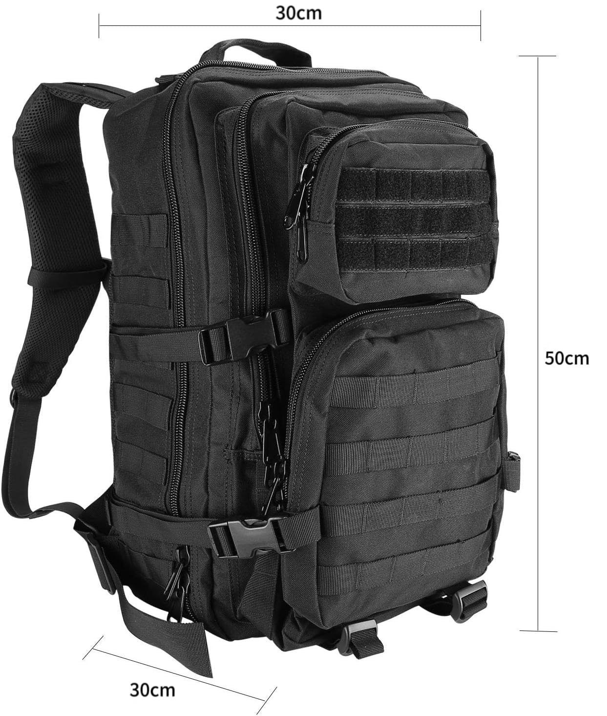 ProCase 40L Militär Taktische Rucksack, Große Kapazität 3 Tage Armee Assault Pack Bag Go Bag Rucksack für Wandern Jagd, Trekking und Camping und andere Outdoor Aktivitäten