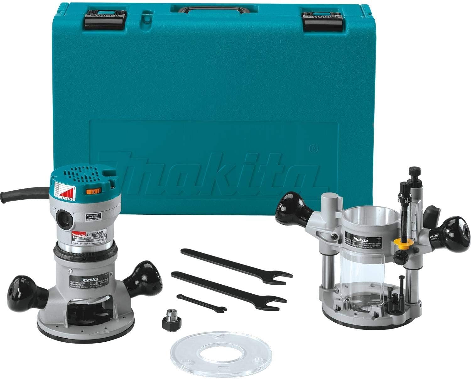 Makita RP2301FC 3-1/4 HP* Plunge Router, with Variable Speed - Power ...
