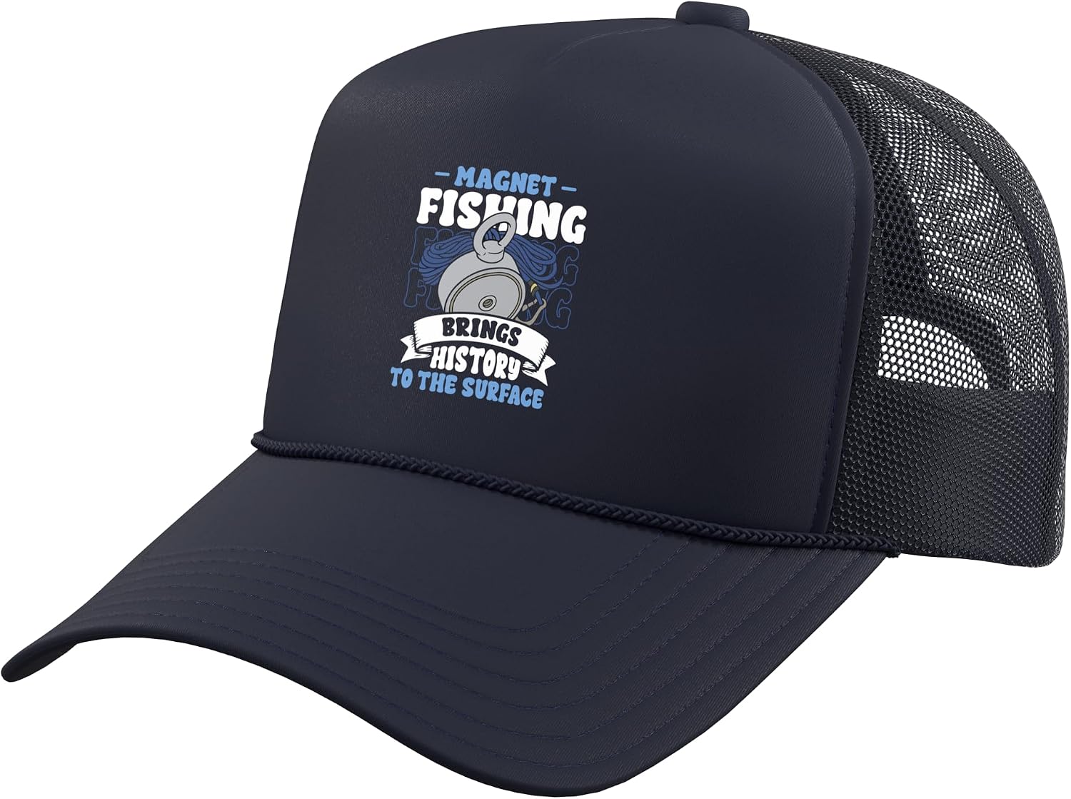 Magnet Fishermen Magnet Fisherman Magnet Fishing Trucker Hat with Adjustable Mesh Back