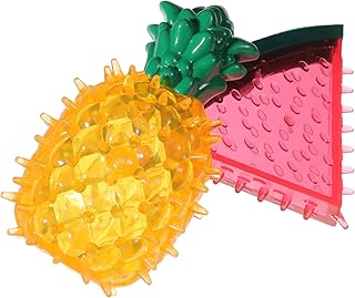 GLEAVI 2 Stück Teiliges Hundekauspielzeug Eiswürfel Kühlend Beißfest mit Zahnreinigung und Massageeffekt Gefrierbar für Sommer Interaktives zur Stressreduktion und Zahnpflege product image