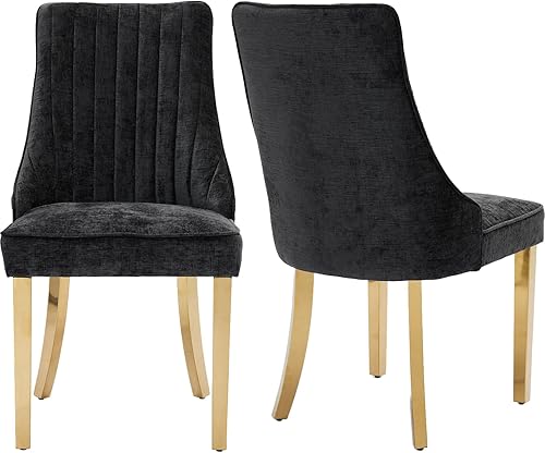 Miniatura 39 de Juego de 8 sillas de comedor modernas de mediados de siglo, sillas tapizadas de lino beige para cocina y comedor, sillas de cocina con patas de