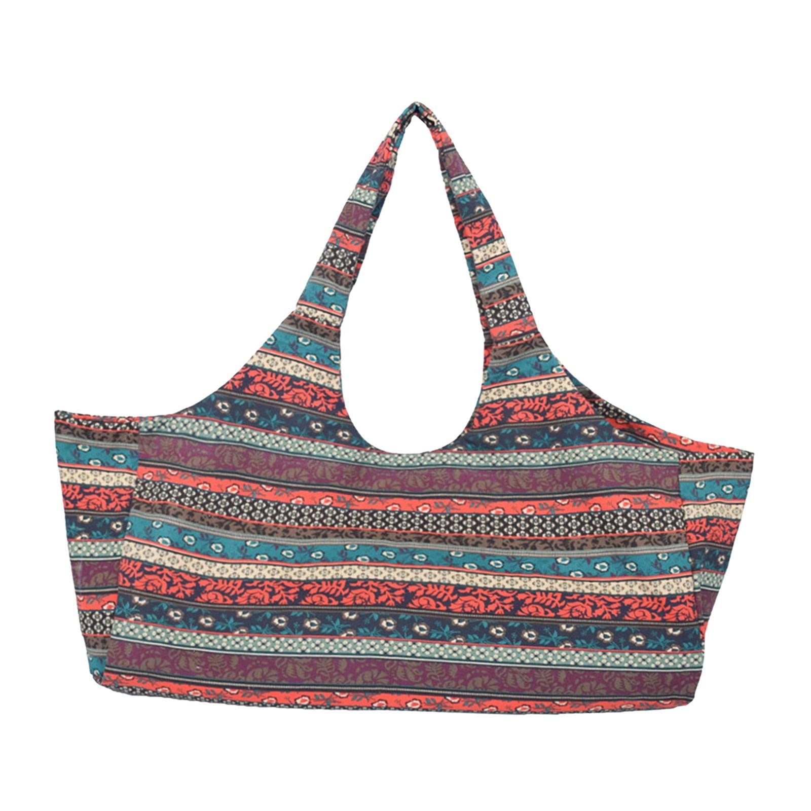ATORSE Canvas Yoga Mat Bag for Men Training Sport Gymtas Travel Carry On Camping Ethnic Style-image-33