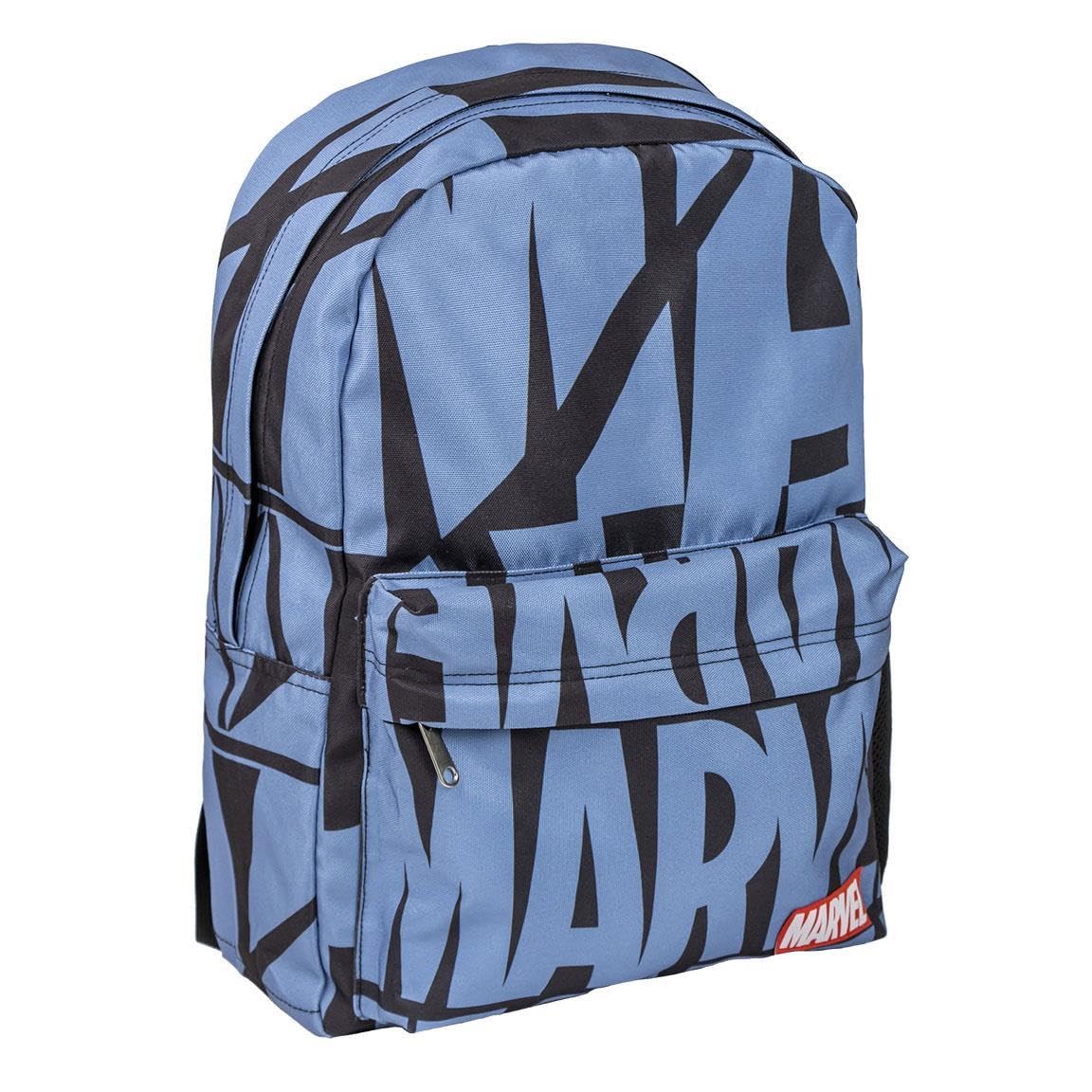CERDÁ LIFE'S LITTLE MOMENTS Mochila Casual de Marvel - Color Azul - 32x12x42 cm - Fabricada en Poliéster - Estampado con Motivos de Marvel - Producto Original