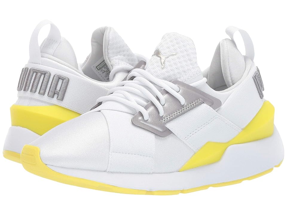 

Puma Kids Muse (Big Kid) (Puma White/Blazing Yellow) Girl's Shoes