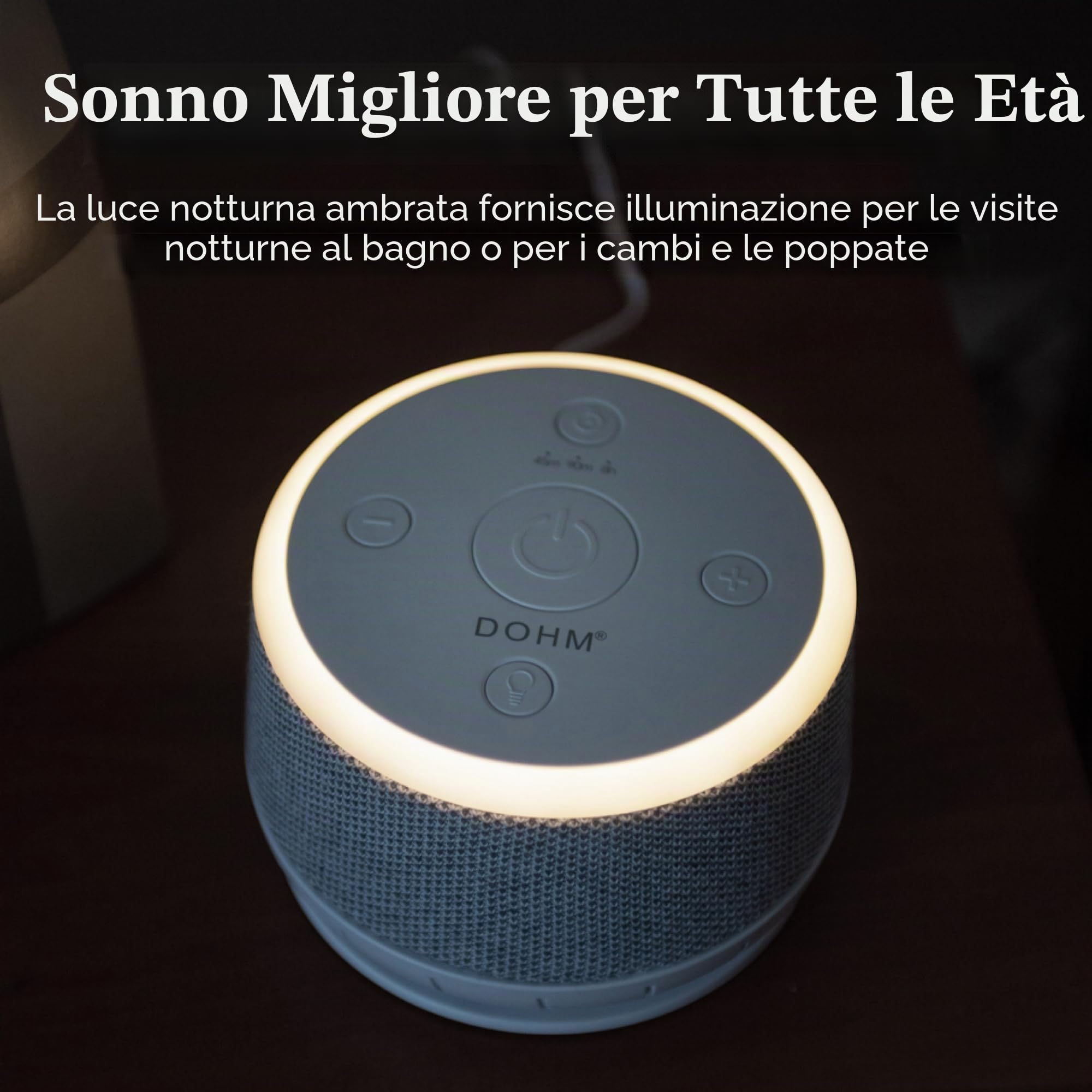 Yogasleep Dohm Nova White Noise Sound Machine, migliore sonno per neonati e adulti. Include luce notturna, 10 velocità della ventola e rumore rosa calmante per mascherare il rumore più forte.