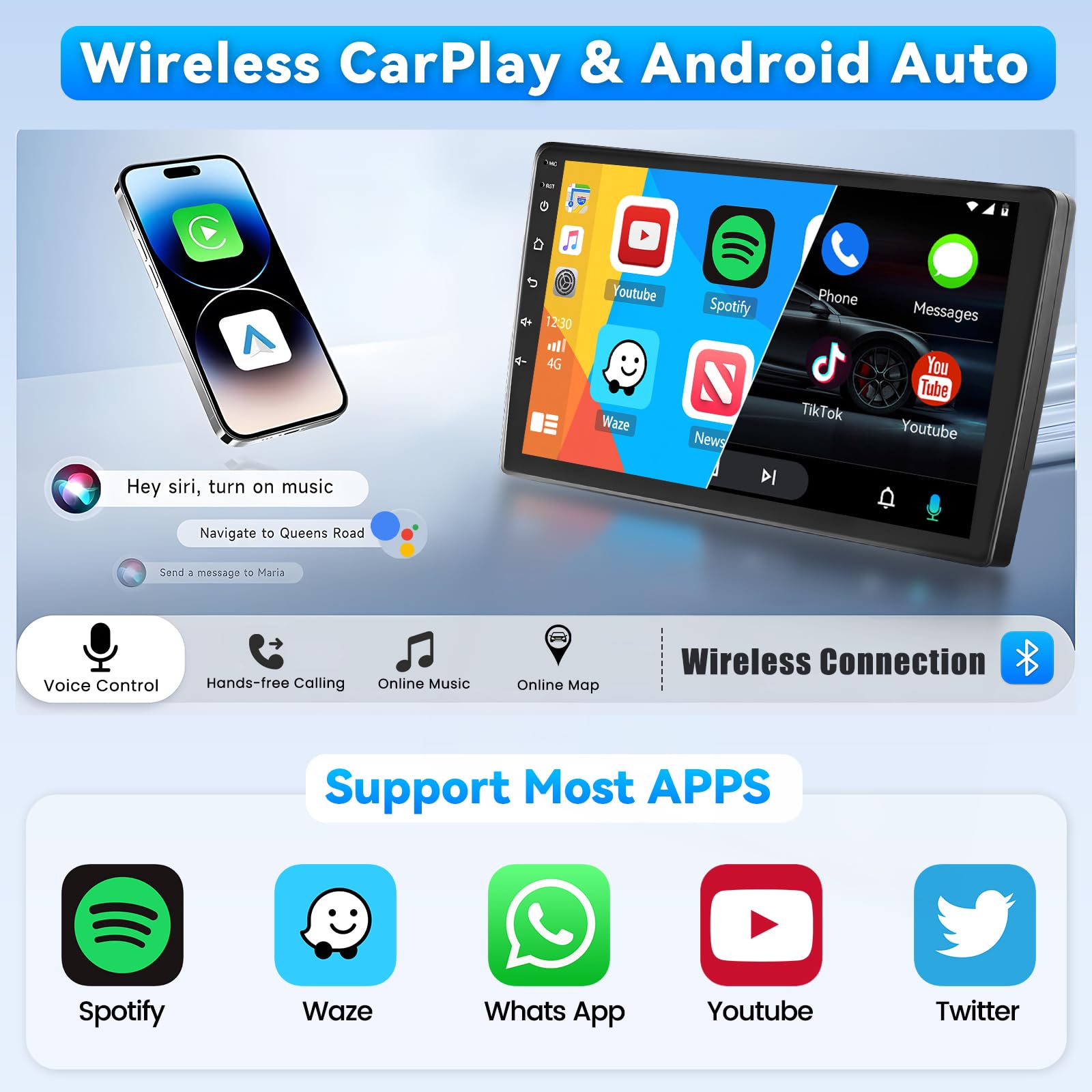 4GB+32GM Car Stereo Radio for Toyota RAV4 2013-2018, 10.2 Touchscreen Replacement with CarPlay & Android Auto Built-in Bluetooth GPS WiFi DSP FM Backup Camera Android13(for J-B-L System 4GB+32GM Car Stereo Radio for Toyota RAV4 2013-2018, 10.2 Touchscreen Replacement with CarPlay & Android Auto Built-in Bluetooth GPS WiFi DSP FM Backup Camera Android13(for J-B-L System