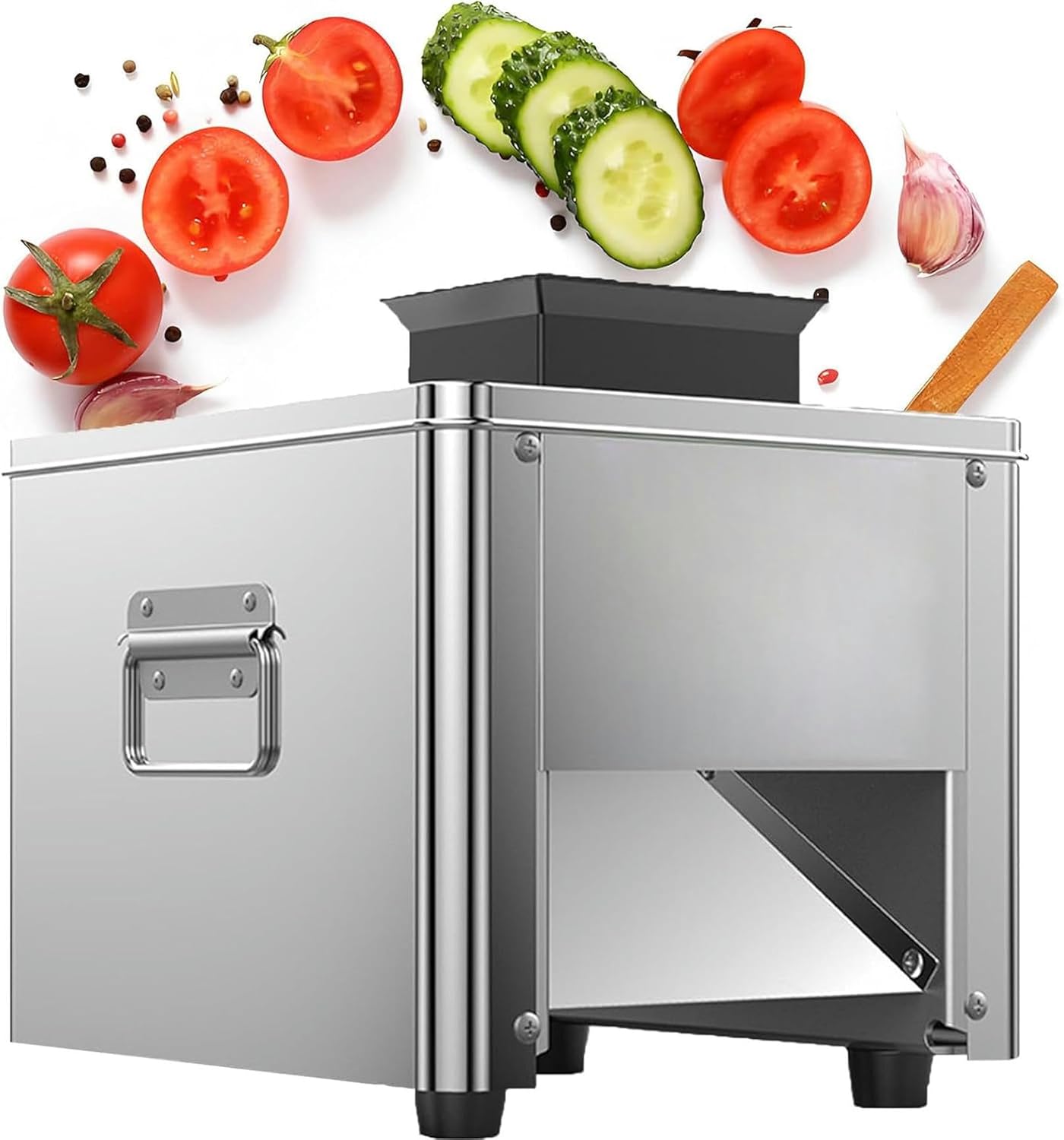 Wzglod Household Stainless Steel Meat Slicer Electric Automatic Beef and Mutton Slicer Commercial Vegetable Slicer Blade Size Optional