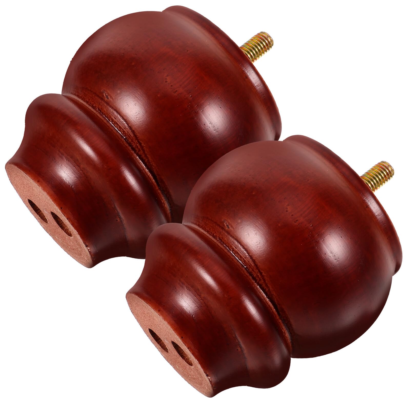 Pieds de meuble en bois massif LIFKOME marron lot de 2 pour canapé