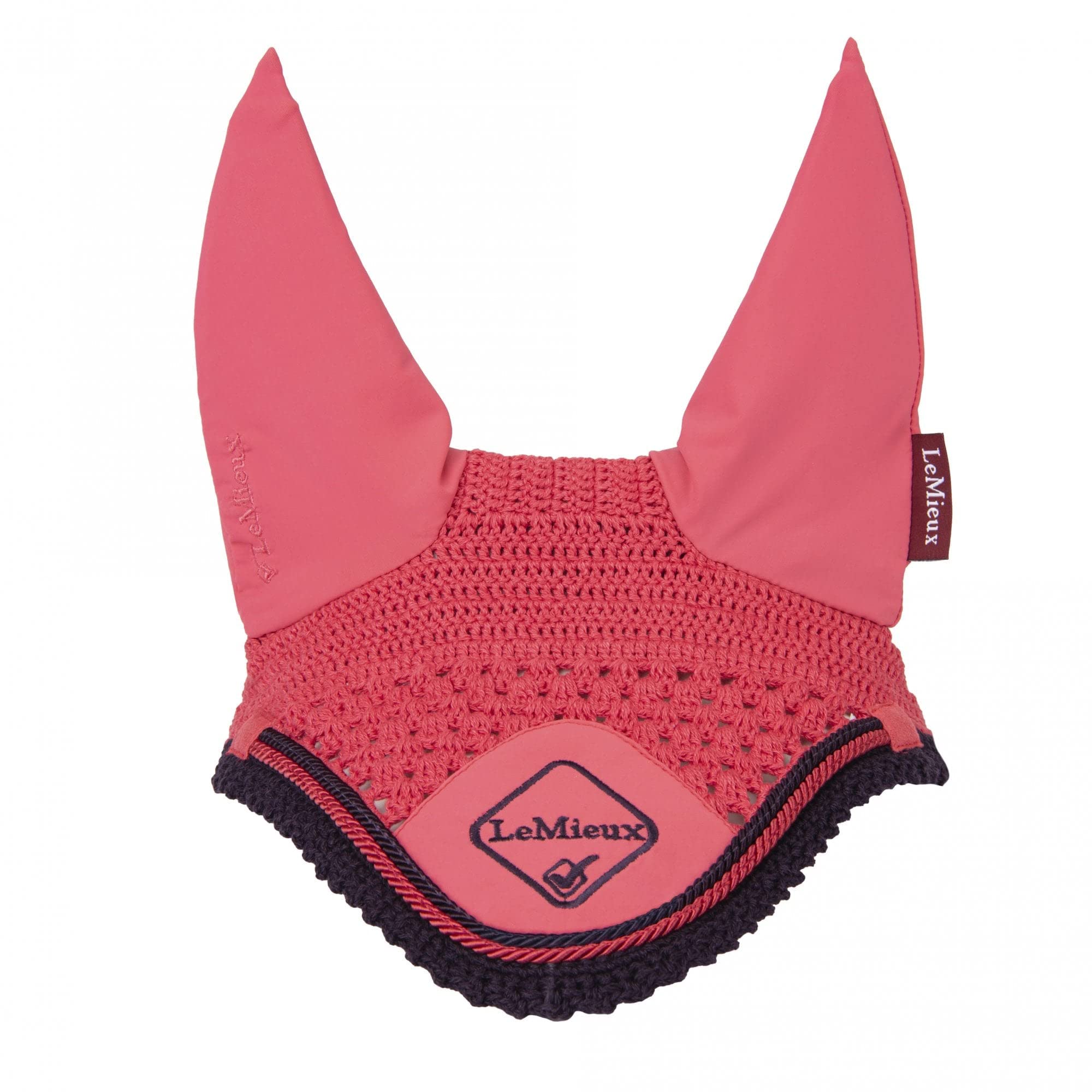 LeMieux Papaya Classic Horse Fly Hood - Handmade Crochet - Soft Lycra Ears - Comfortable Fit Equestrian Mask - Sport Horse Wear - Medium โ image 1