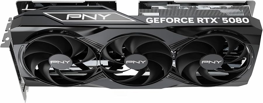 PNY GeForce RTX 5080 16GB OC GDDR7 256-Bit, DLSS 4, Ray Tracing, PCIe 5.0, 4K/8K Ultra Gaming Ekran Kartı – VCG508016TFXPB1-O