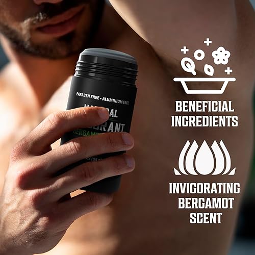Miniatura 5 de Viking Revolution Bergamot Deodorant for Men - Natural Deodorant for Men Charcoal Deodorant Men with Shea Butter, Coconut Oil, Baking Soda, Beeswax