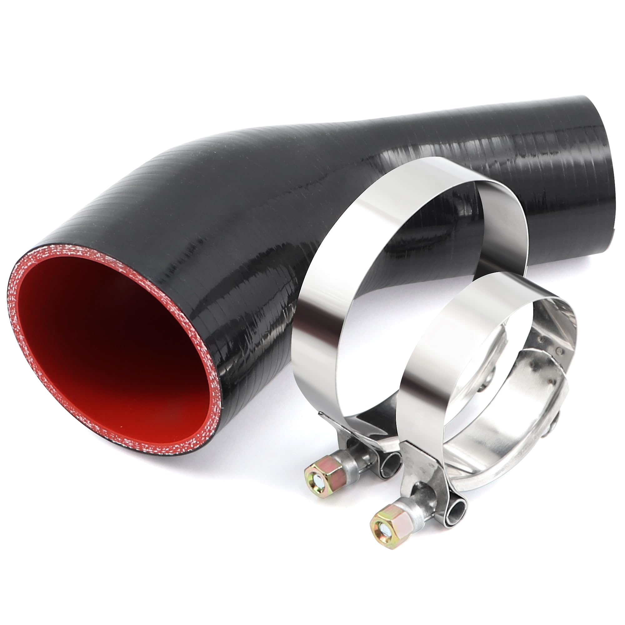Xaugiry 45 Degree 2 to 3 inch silicone hose,4 Ply,Leg length 102mm,Thickness 5mm,2