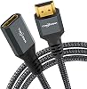 Cable de extensión HDMI 8K Twozoh, 2 unidades, cable HDMI 2.1 macho a hembra, cable extensor HDMI trenzado en nailon compatible con 8K@60Hz 4K@120Hz 48gbps (5FT) 3