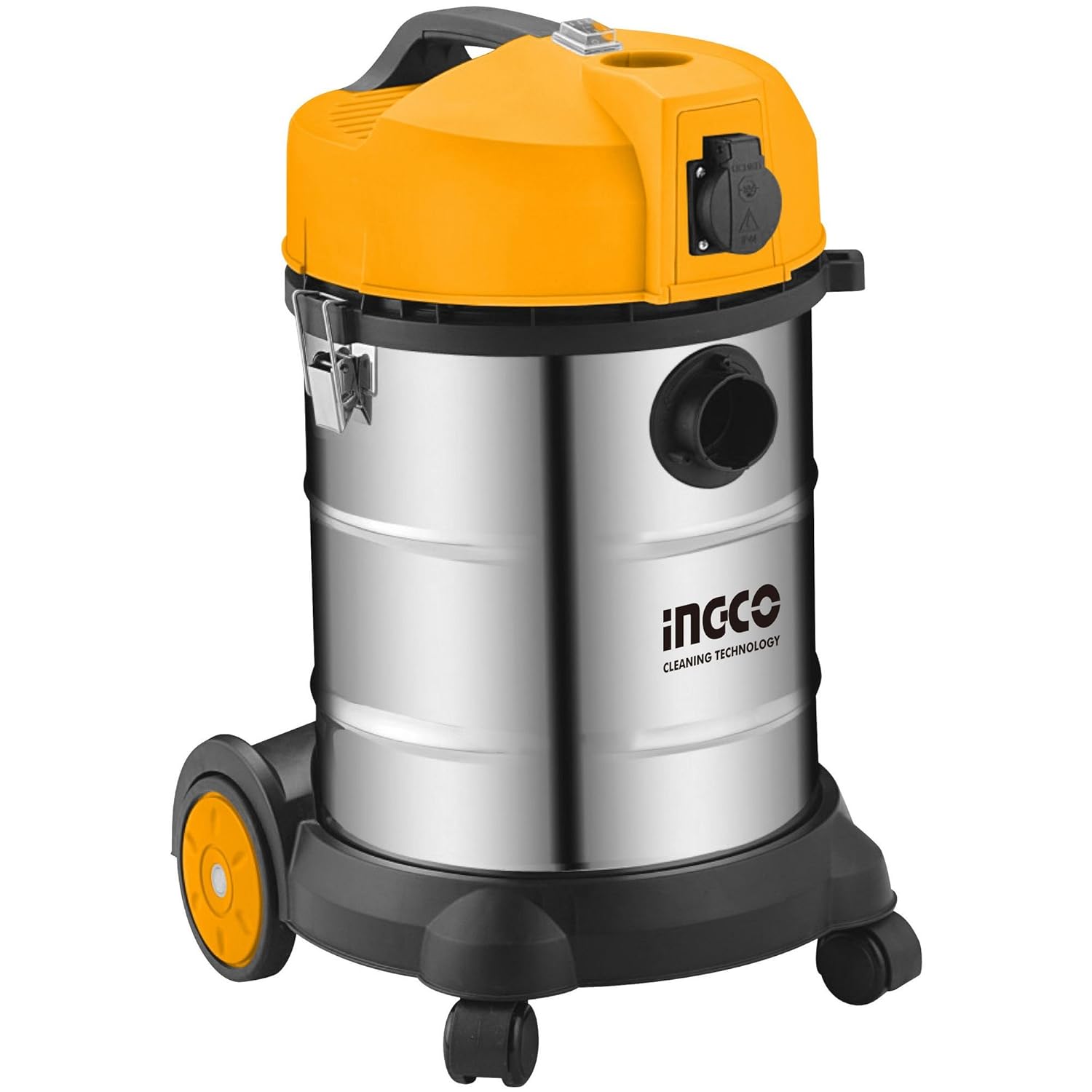 Ingco Wet and Dry Vacuum Cleaner 1400 Watt 30 Litre Stainless Steel