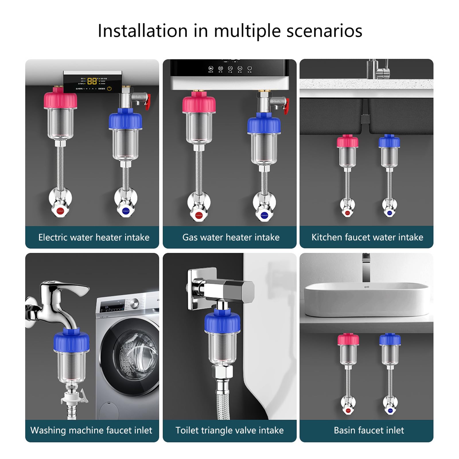 Shower Head Washing Machine Tap Scale Strainer Impurity Removal Water Heater Pre Filter High Efficiency Filtration Tool