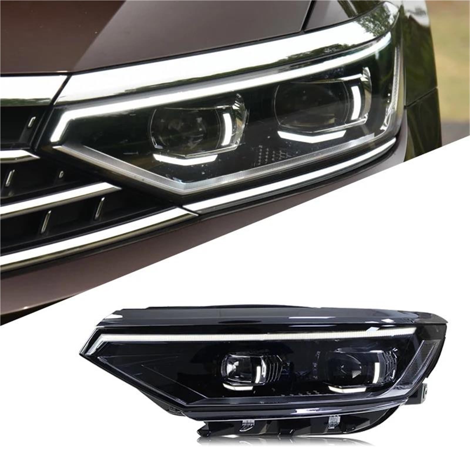 Migliora la sicurezza della guida notturna Accessori Per Auto Modificato Faro Girare Per VW Per Magotan B8.5 2020 2021 2022 Testa Frontale Gruppo Lampada