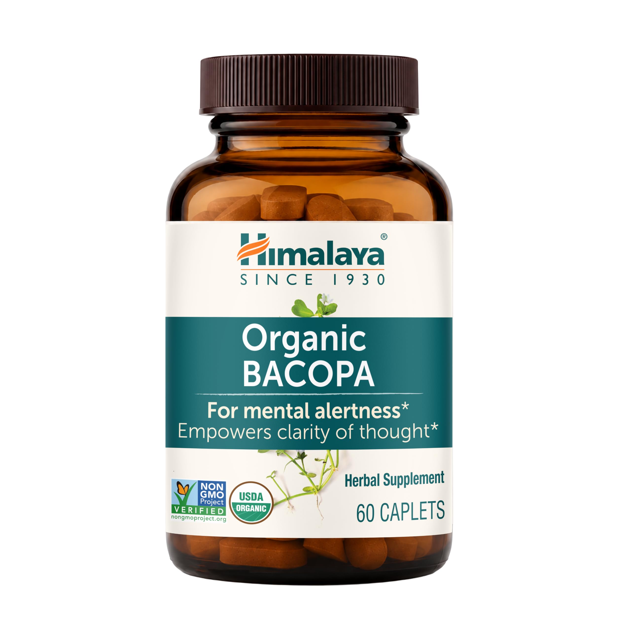 Himalaya USDA Organic Bacopa Monnieri Supplement, 750 mg, 30 Caplets — Amazon image 9