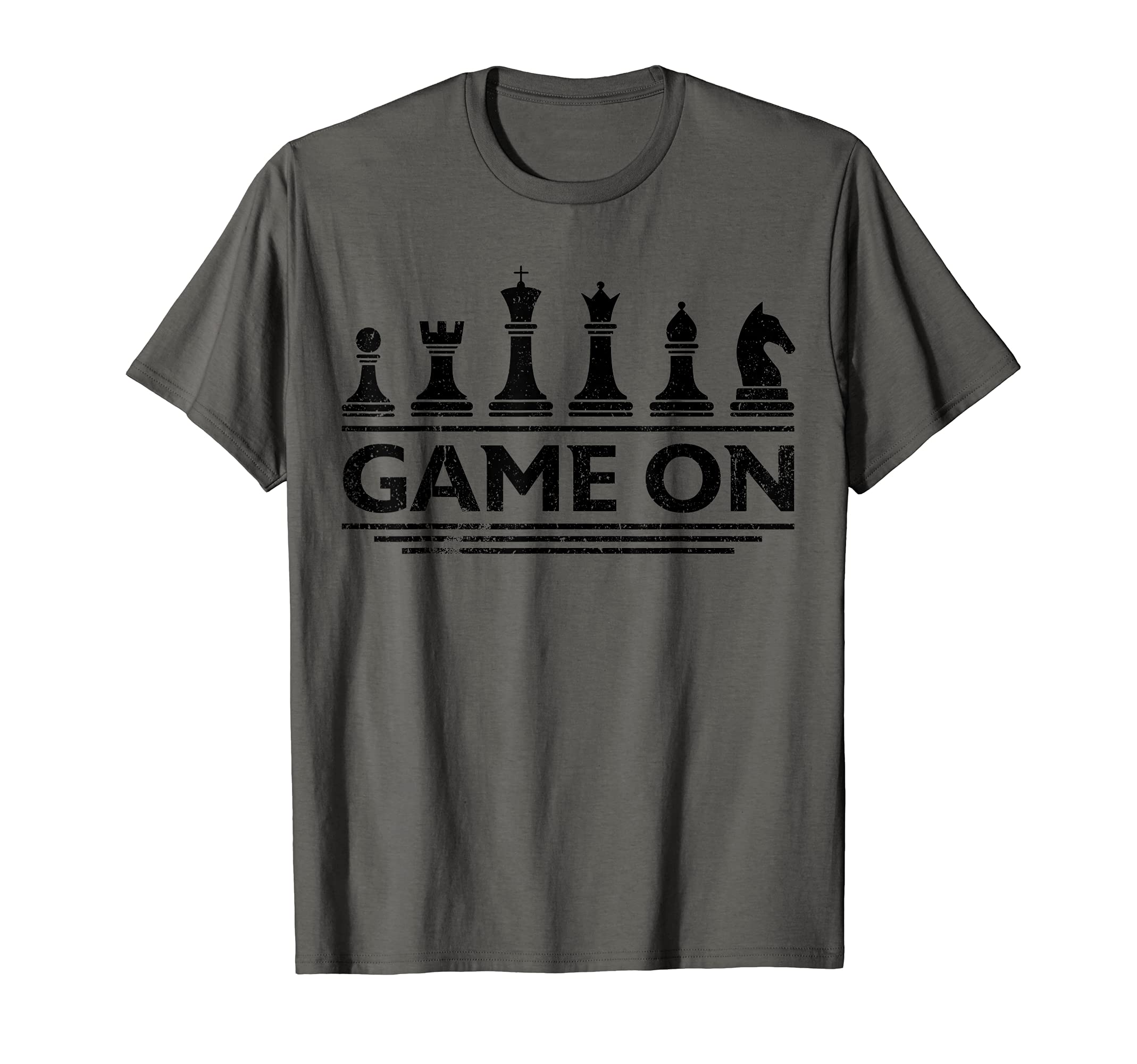 Game On Chess Pieces Funny Board Game Themed Gift Men Kids T-Shirt Small