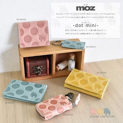 Amazon.co.jp: [モズ] キーホルダー レディース 本革 ドット