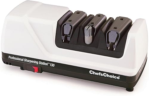 Chef's Choice M130 - Estación de afilado profesional, color blanco
