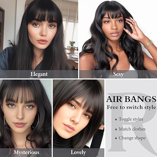 Miniatura 7 de Extensiones de cabello con clip de cabello 100% humano, extensiones de cabello con clip de flequillo, flequillo con clip, flequillo de clip en el