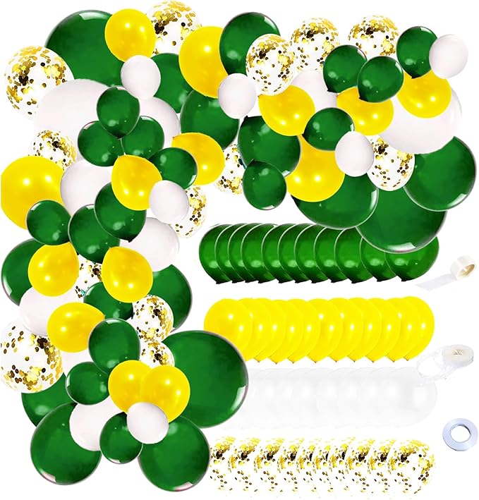 Graduation Party Decorations Green Yellow 2025/Green Yellow