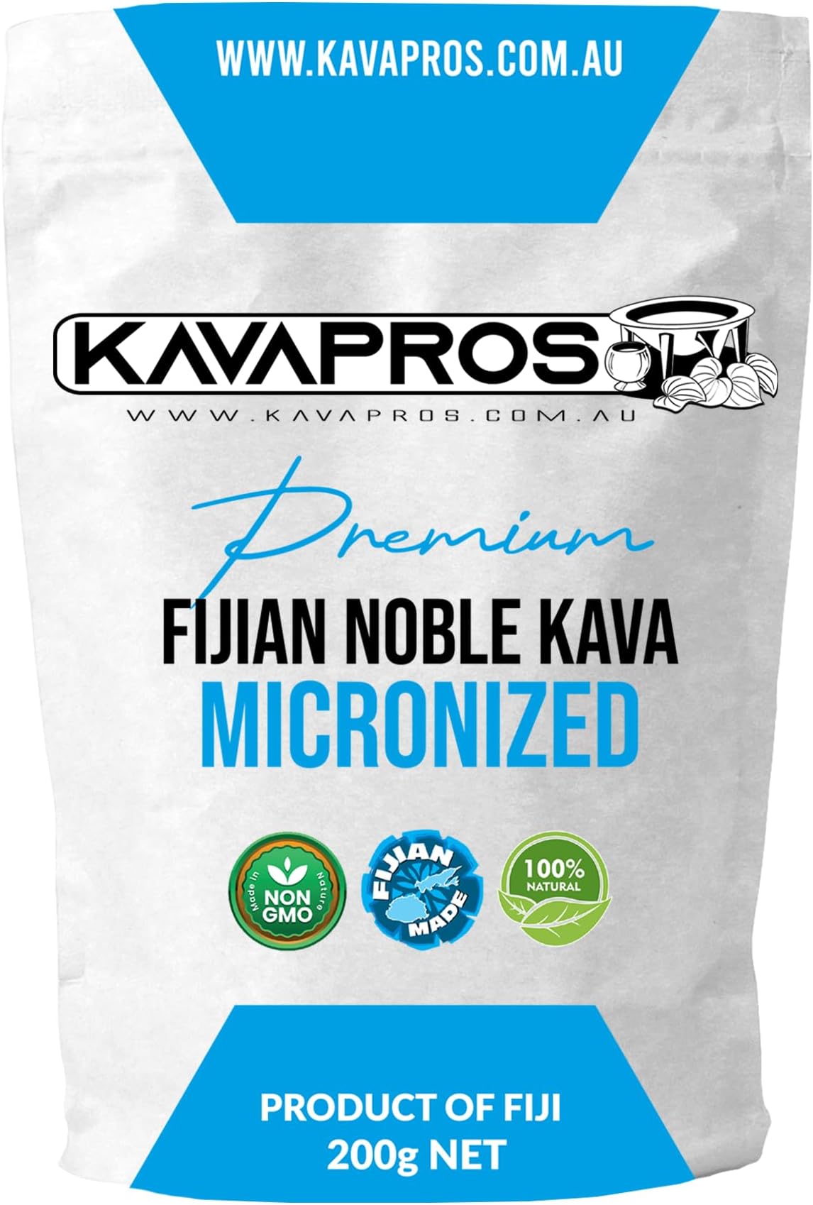 Premium Micronized Kava Pure Organic Fiji Kava Powder Made from 6yr Old Root